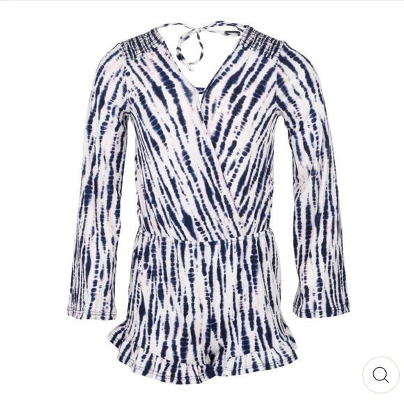 NWT Vintage Havana Girls Tie Dye Romper XL